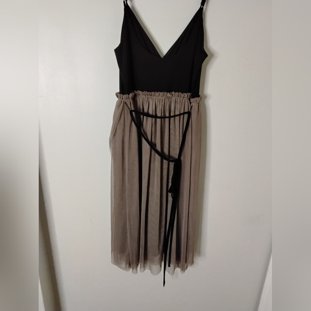 Leith Black and Tan Asymmetrical Dress - Picture 6 of 11